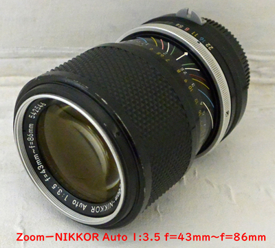 Zoom NIKKOR Auto 1:3.5 f=43〜86mm